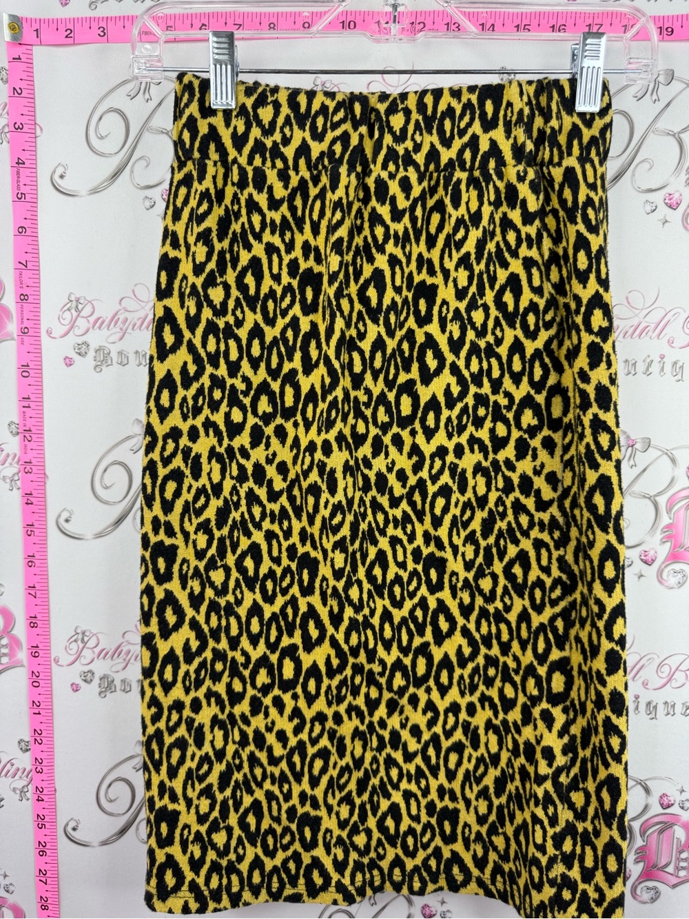 Skirt cheetah Yellow Leopard Print Midi Skirt - Bold Animal Print
